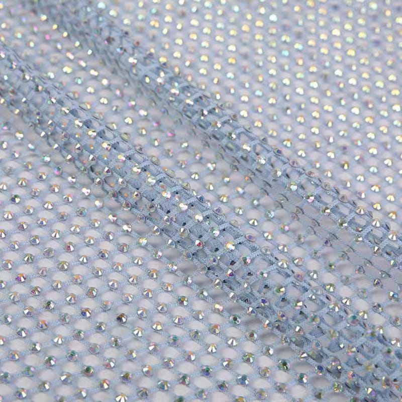 Strasskristalstof: Hotfix polyester (1m x 120cm)