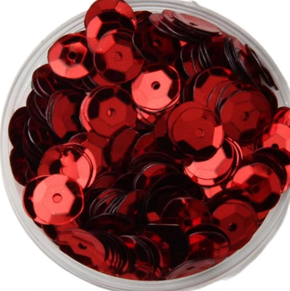 12 mm cup pailletten: ronde schijfpailletten, 50 g