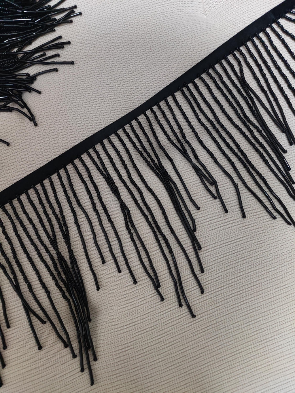 5 inches Wide Chevron Beaded Fringe, Lampshade Costume Dress Tassle Fringe,Rose gold silver black white blue lilac hot pink red green Tassle