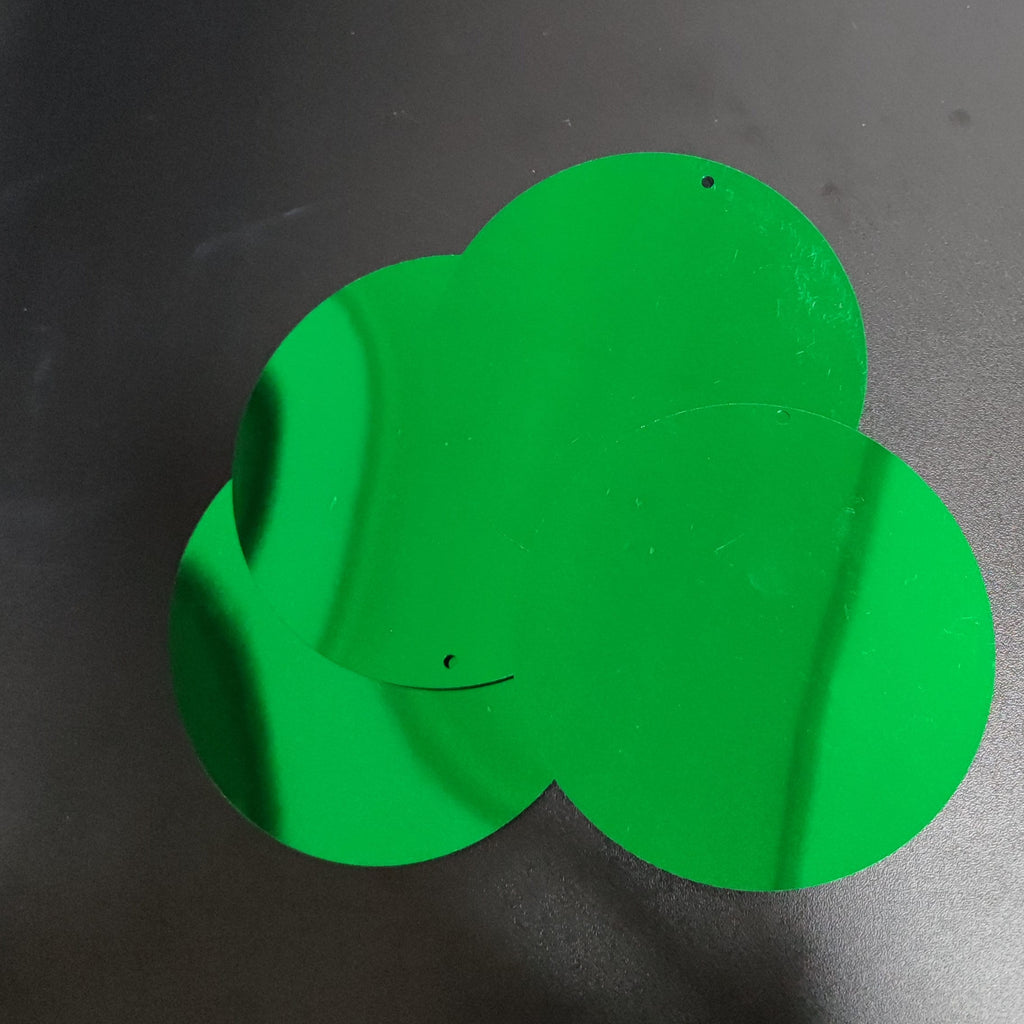 Platte ronde pailletten van 60 mm: meer dan 600 stuks, kleuren naar keuze