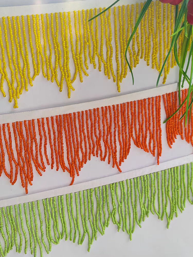 Handgemaakte franje van kraaltjes: 8 cm cocktailversiering, naaibenodigdheden