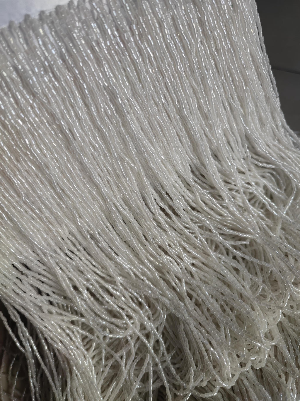 Custom Make  40 inches Wide All Bugle Beads Beaded Fringe, Custom make colors, 2.5yards/color