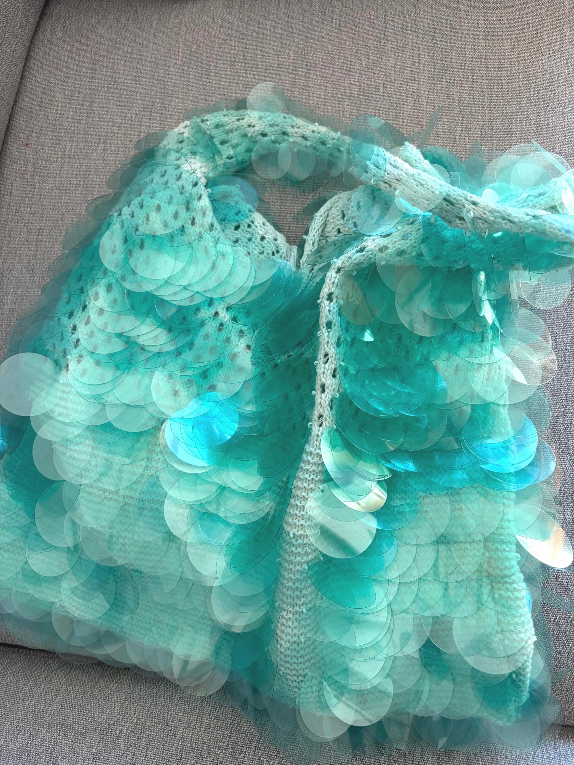 Sparkly Sequin Tote Bag,  Hand Stitched Sequins Bag, Gift For Sequins Lovers, Custom make colors