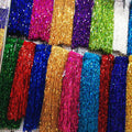 10 yards Sparkle 24 inch Wide  Sequins Fringe, Dress Costume Handbag Boots Curtain Sequins Fringe, 54 different colors, Custom Make Colors