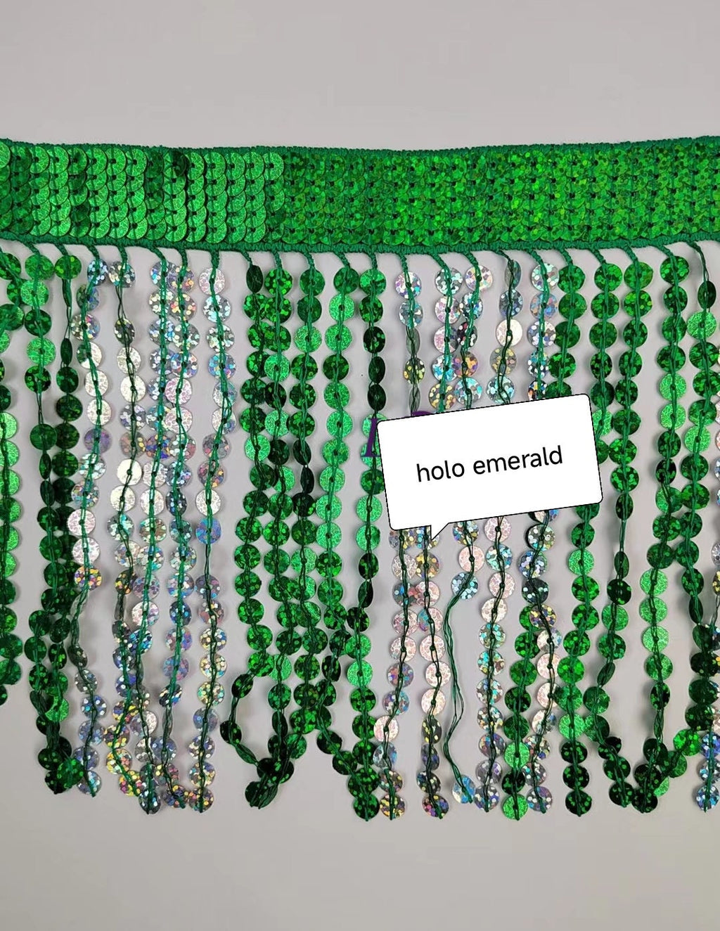 10yards17cm Wide Thick 2-tone sequins lace fringe sparkle fringe, Different colors in, custom make colors at small quantity