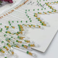6 Inch Beaded Fringe: Seed Beads, Crystal Beads, Lampshade Trim