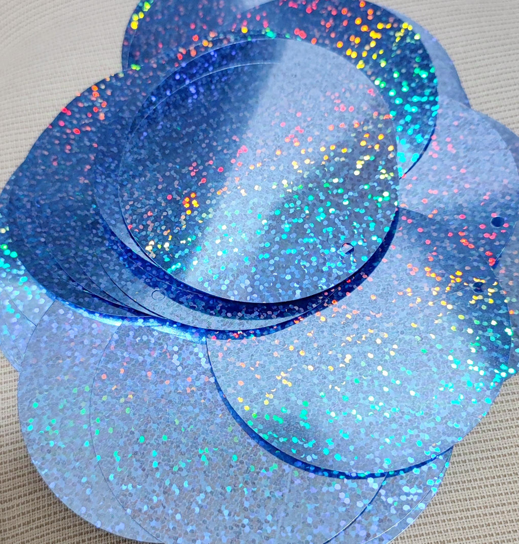 Paillettes rondes plates de 70 mm : couleurs personnalisées, 500 pièces