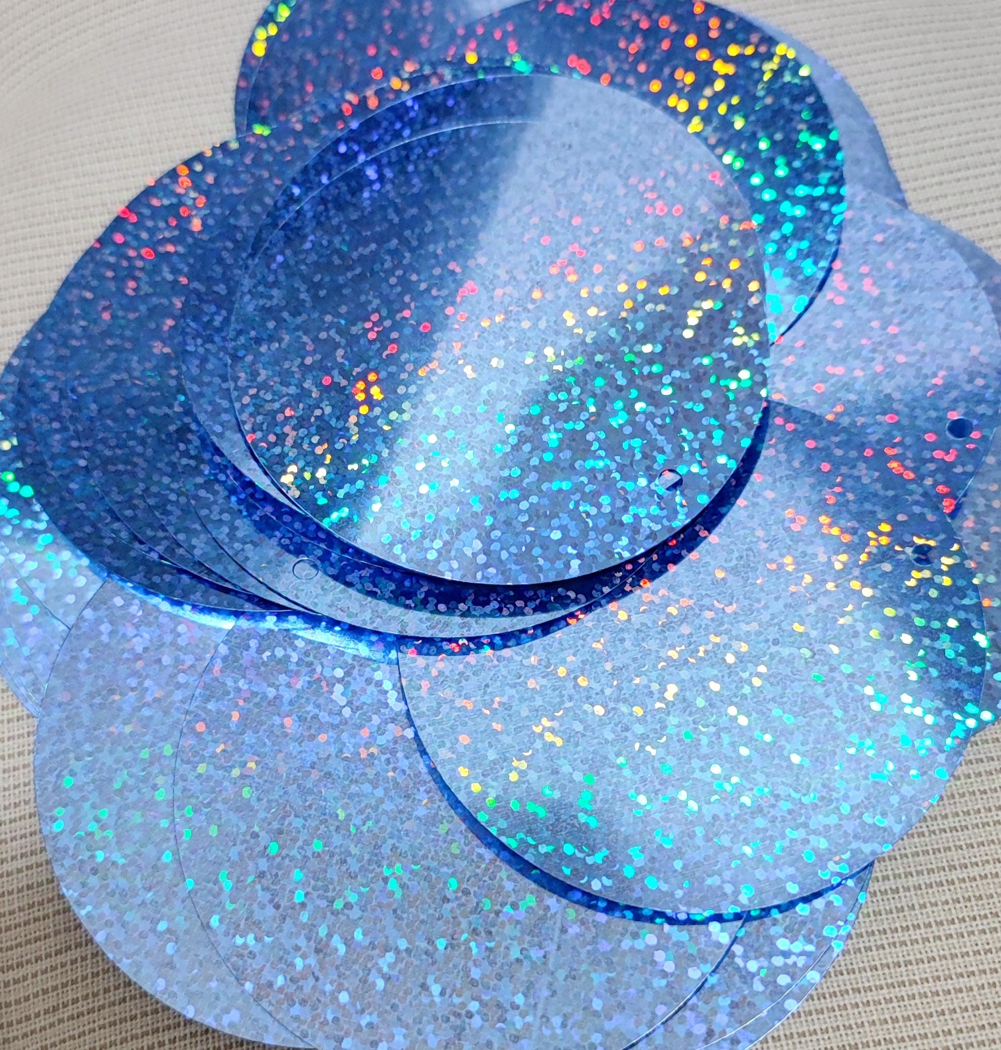 Paillettes rondes plates de 70 mm : couleurs personnalisées, 500 pièces