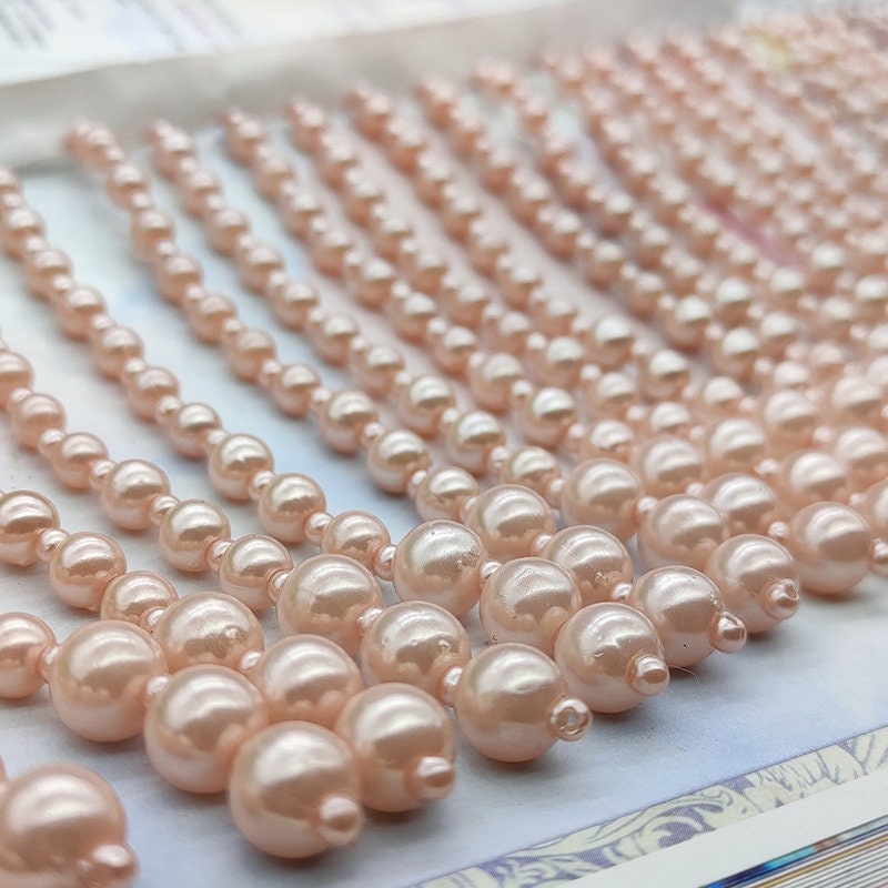 Handgemaakte kralenfranje van 90 cm lang en 10 cm breed met parels, verkrijgbaar in witte, roze, zwarte en gouden parels, geschikt als lampenkapfranje.