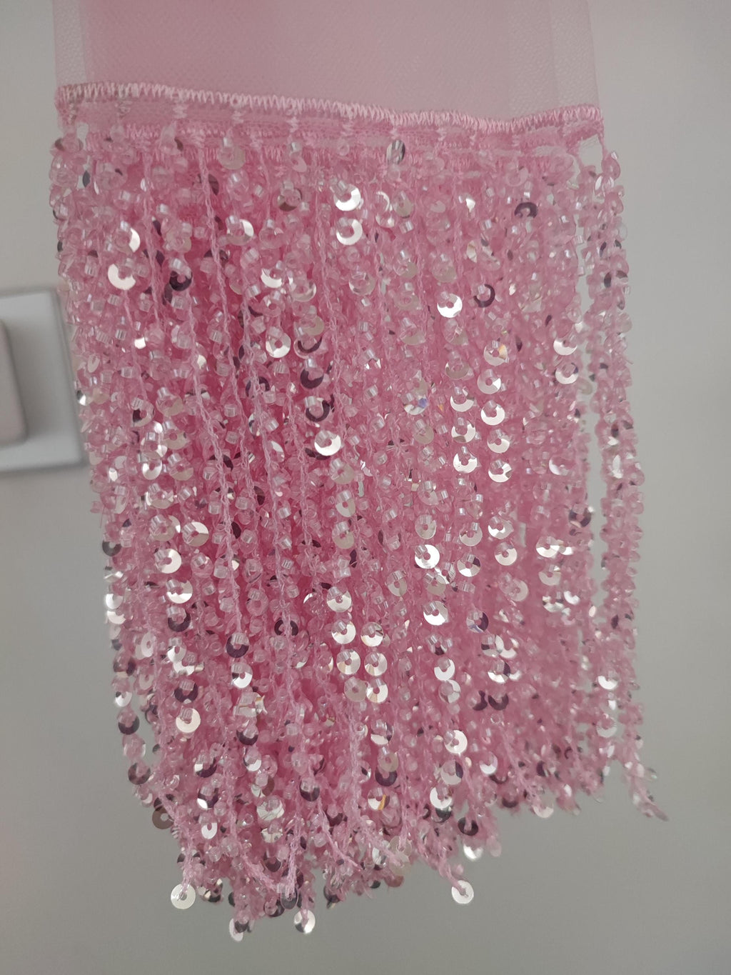 Sparkle Sequin Beaded Fringe: 6 Inch, 10 Yards