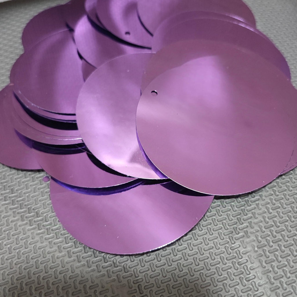 Paillettes rondes plates de 70 mm : couleurs personnalisées, 500 pièces