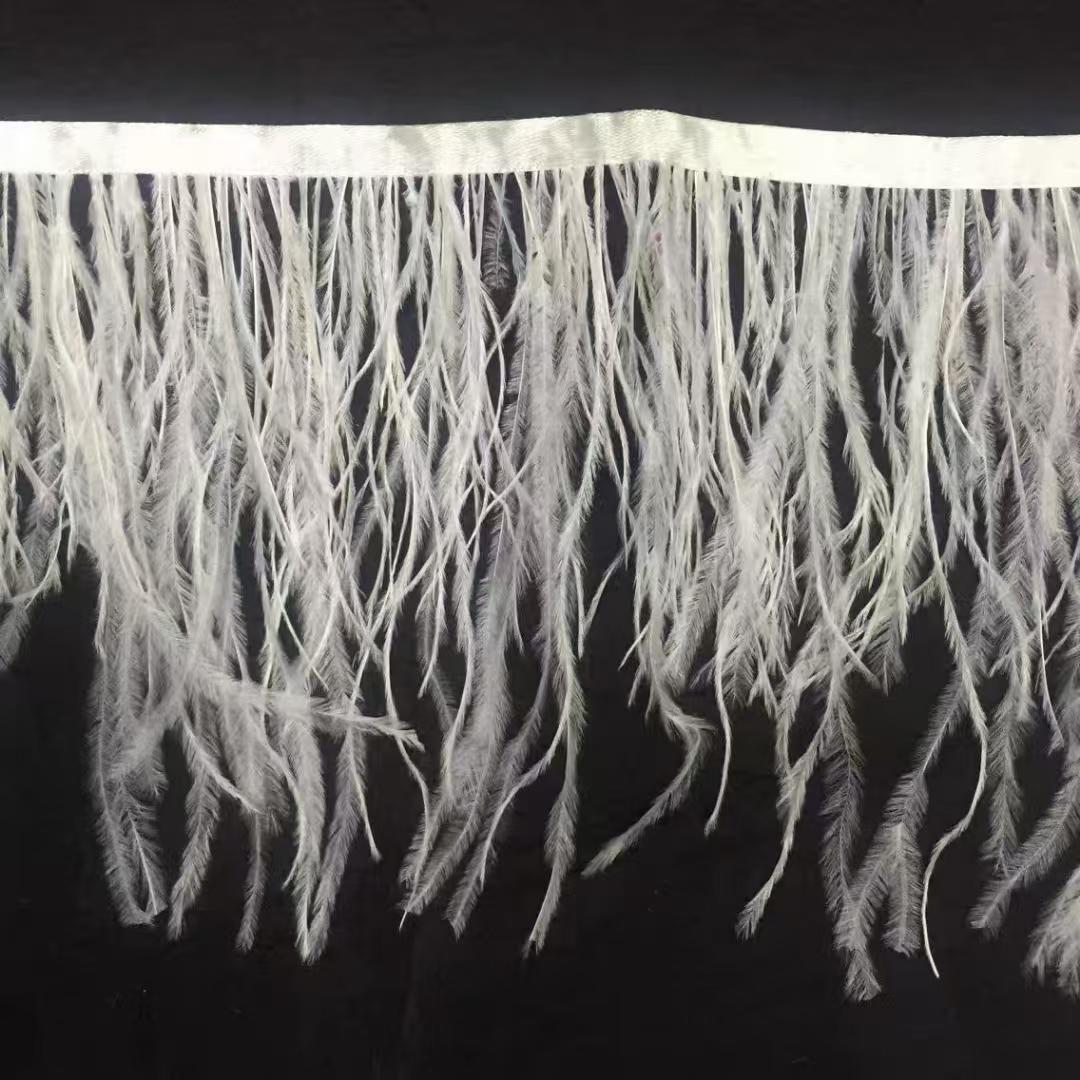 10 Meters 1 ply thick 4-6 Inches Wide Ostrich Feather Fringe,  77 Different Colors, Custom Colors