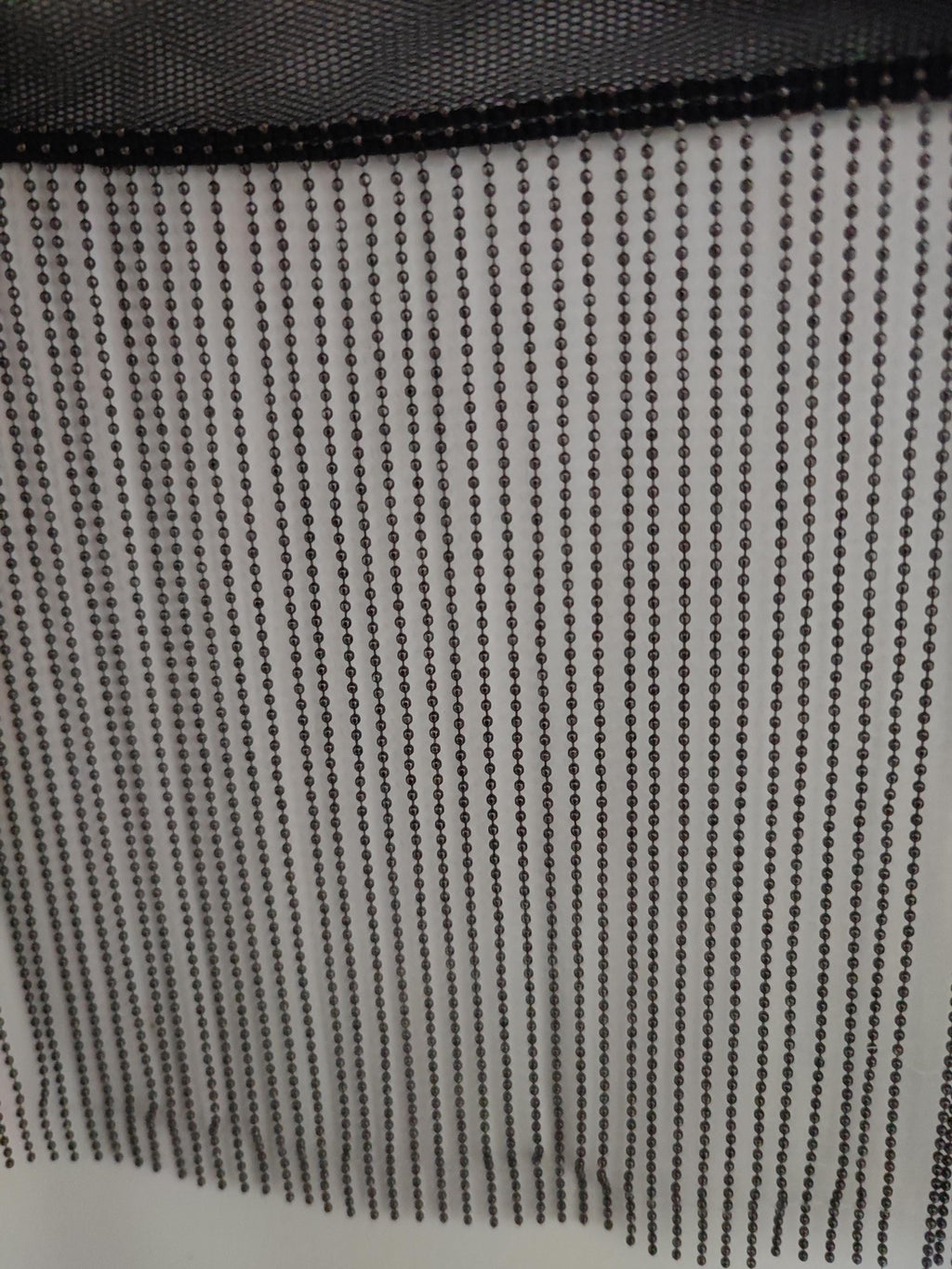 Frange en chaîne de perles de cuivre de 1 m de long et 15 cm de large, frange en chaîne de perles argentée, dorée ou canon de fusil de 15 cm de large pour abat-jour