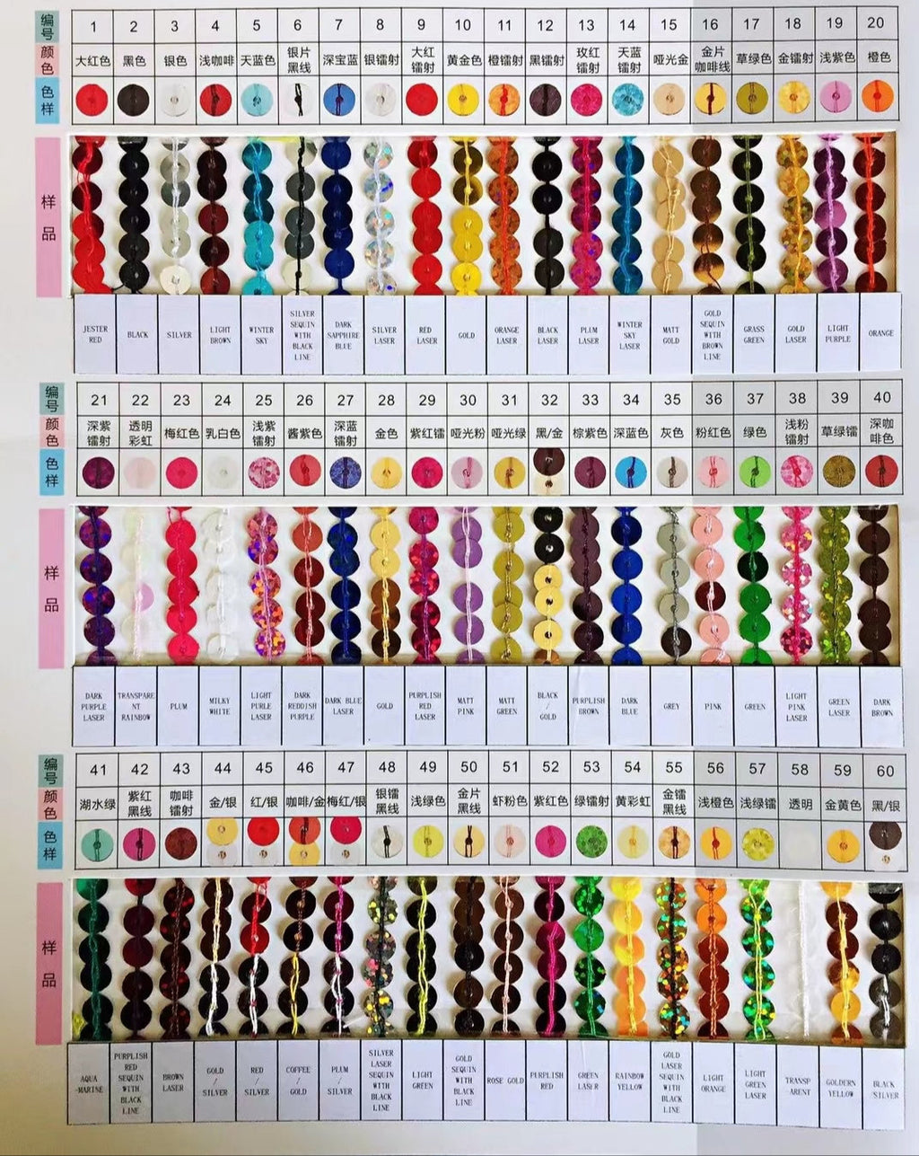 Frange à paillettes : 15 cm de large, 13,7 m