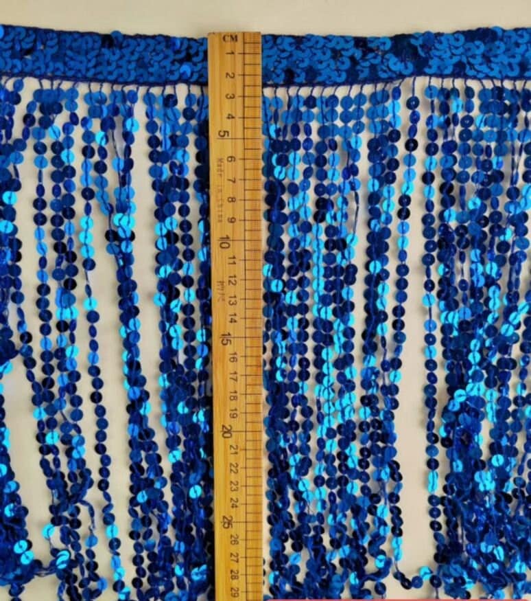 10 yards very  thick 12inch wide sequins fringe, more than 40 colors for your choice