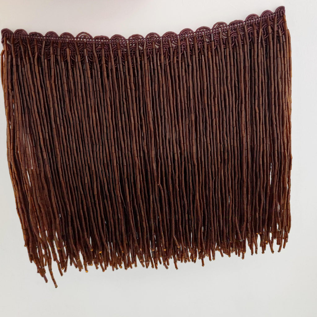 Frange perlée de 15 cm, couleurs personnalisées, garniture, au mètre