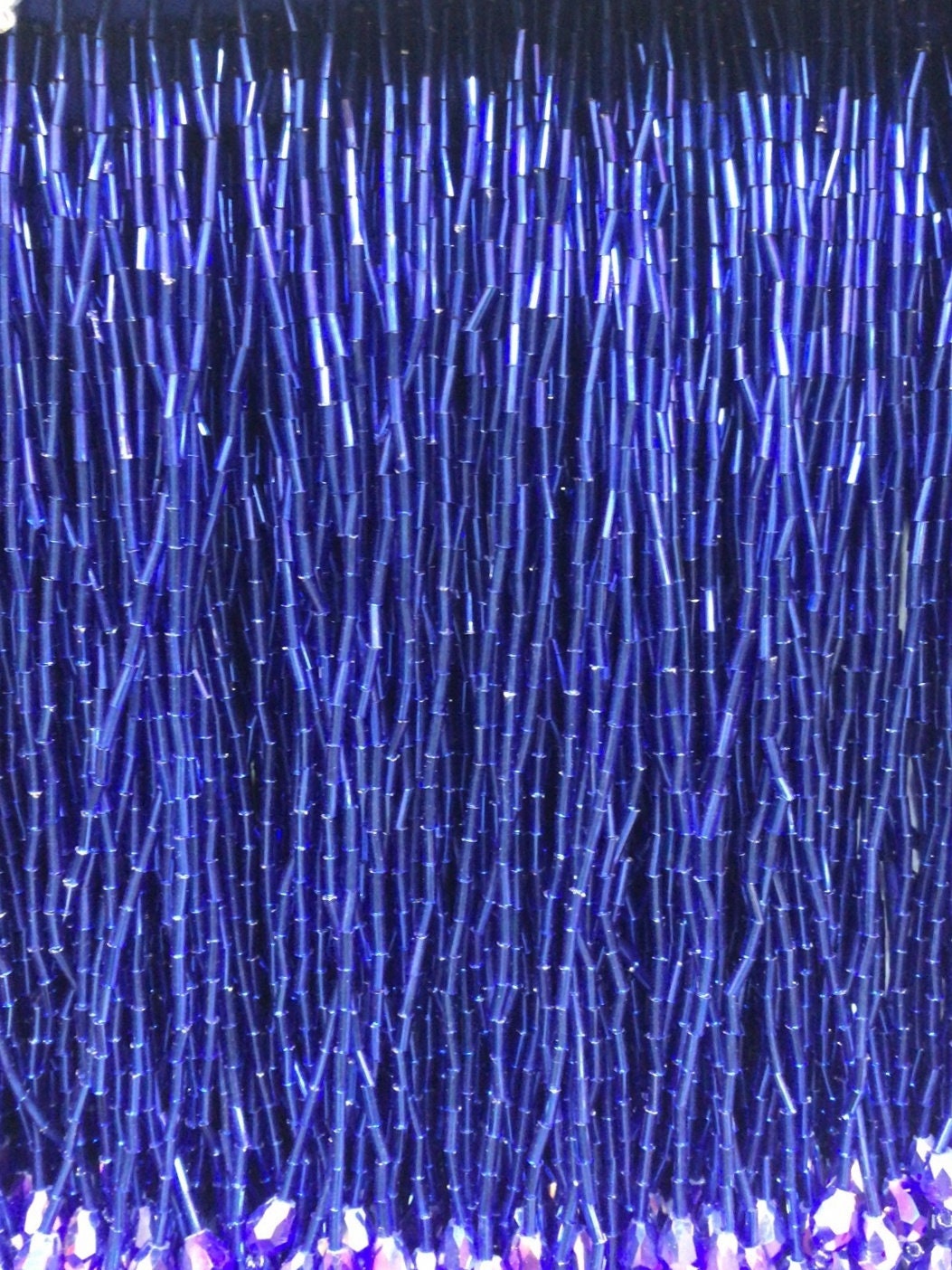 6inch Bugle Beads Crystal Beads Beaded Fringe,Lampshade Fringe,Dancewear Tassle Fringe, Dress Fringe,DIY Sparkle Beaded Fringe, Custom Color