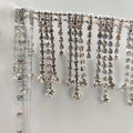 Frange à cocktail en strass faite main, garniture de chaîne à faire soi-même (91 cm de long)