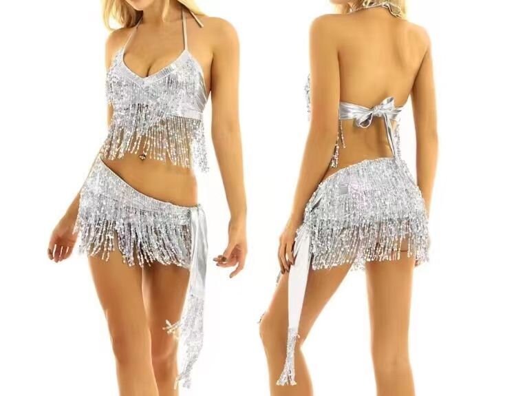 Frange à paillettes très épaisses (10 yards, 12 pouces de large), disponible en plus de 40 couleurs.