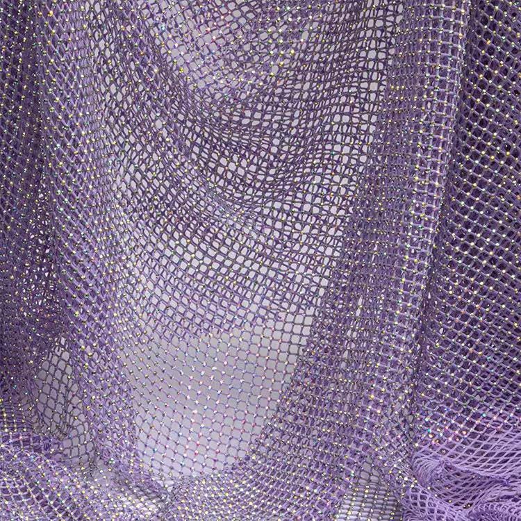 Strasskristalstof: Hotfix polyester (1m x 120cm)