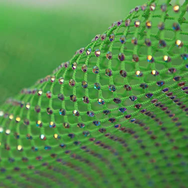 Strasskristalstof: Hotfix polyester (1m x 120cm)