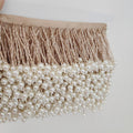 Bordure personnalisée de perles de rocaille et de perles à franges - 8 cm de large, 9 mètres